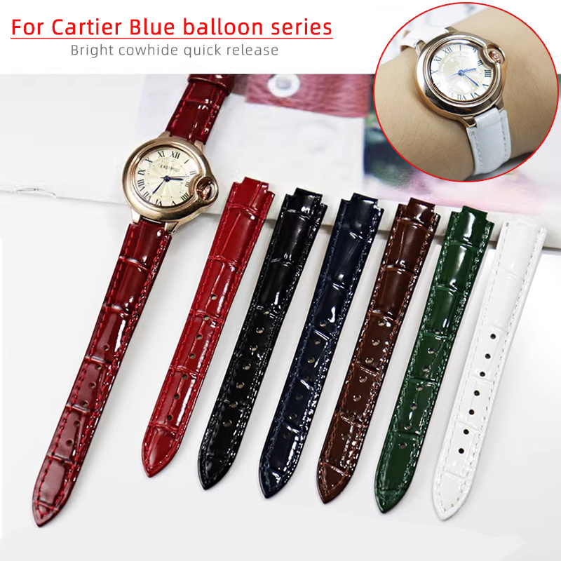 Cartier Watch Ballon Bleu - Яркий ремешок для часов из натуральной