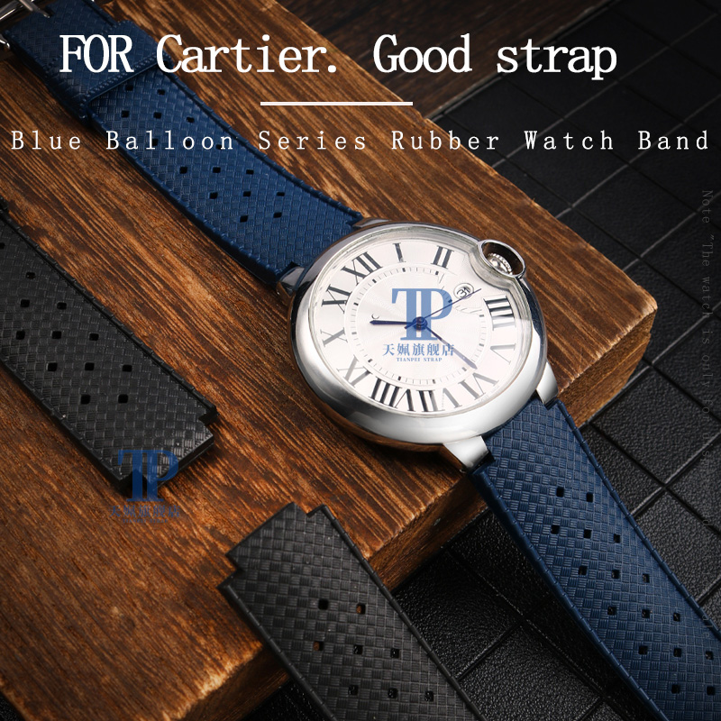 Резиновый ремешок для часов с  – обзор и цена Cartier Watch Ballon Bleu
