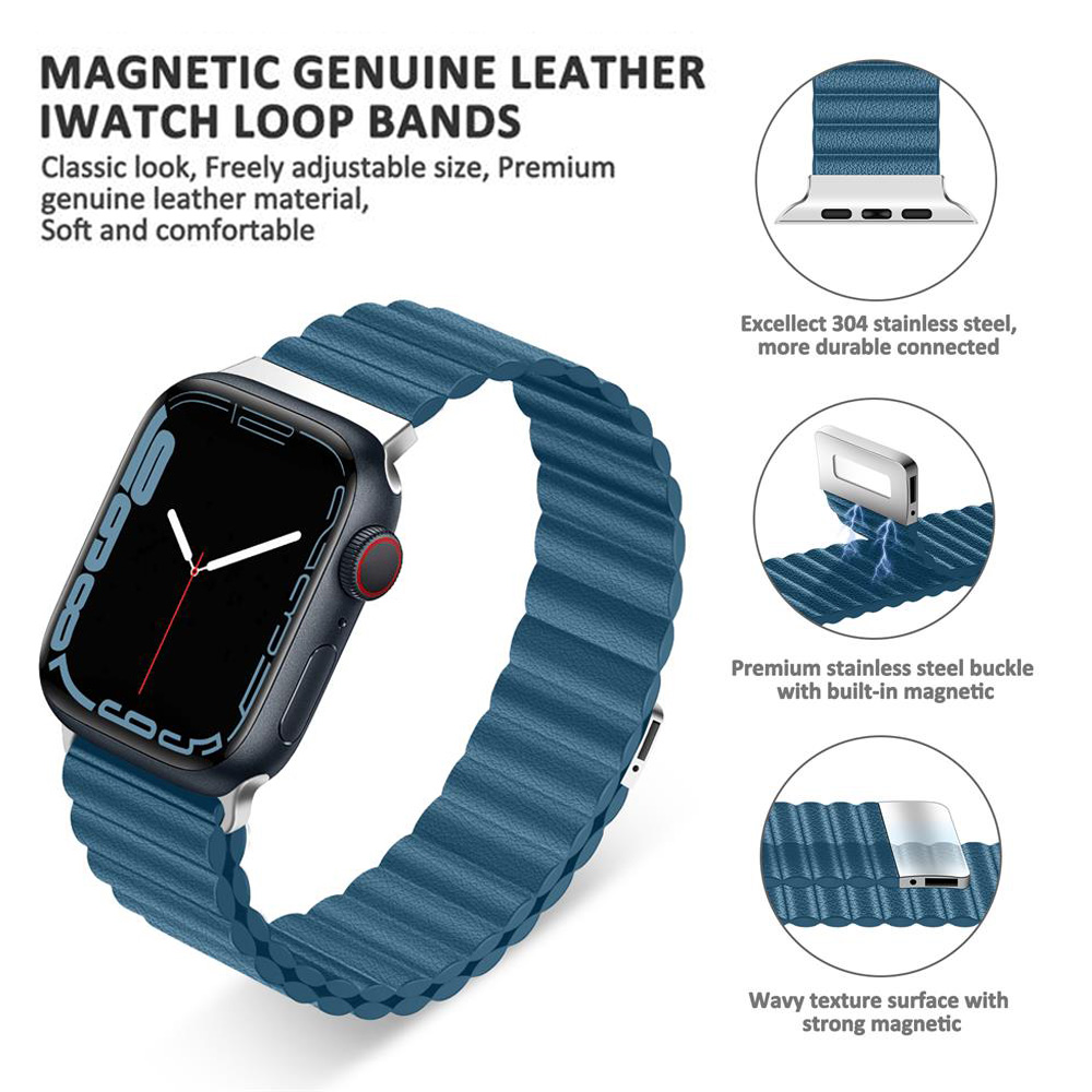 Ремешок кожаный для Apple watc – обзор и цена Milanese Loop Magnetic